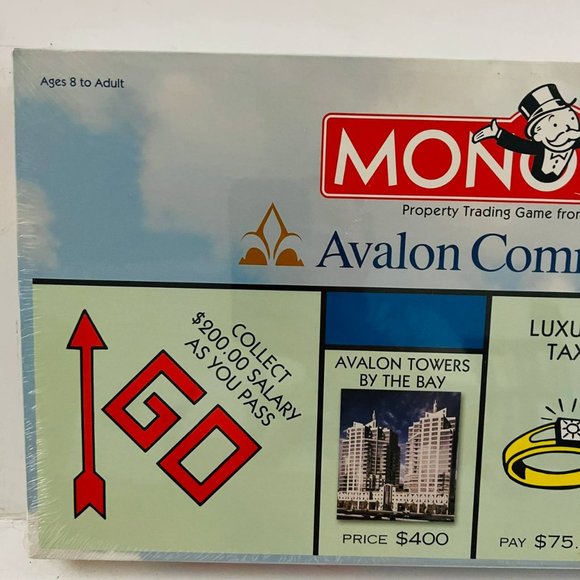 Vintage Monopoly Avalon Communities Edition Board Game Hasbro New Sealed - Picture 2 of 7